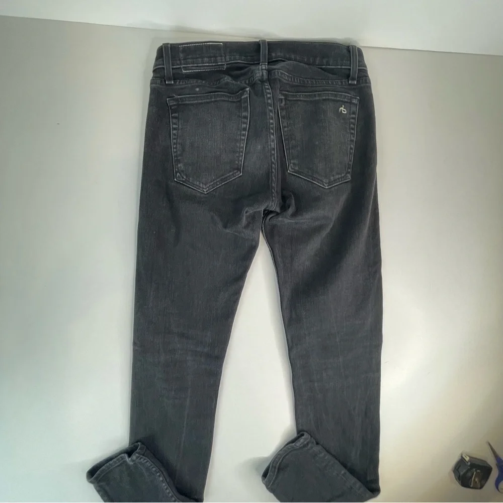 Rag & Bone Fit 1 Extra Slim Skinny Fit Black Authentic Stretch Jean - Picture 10 of 17